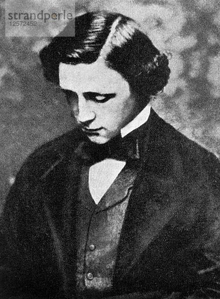 Lewis Carroll  englischer Schriftsteller  19. Jahrhundert (1951). Künstler: Unbekannt