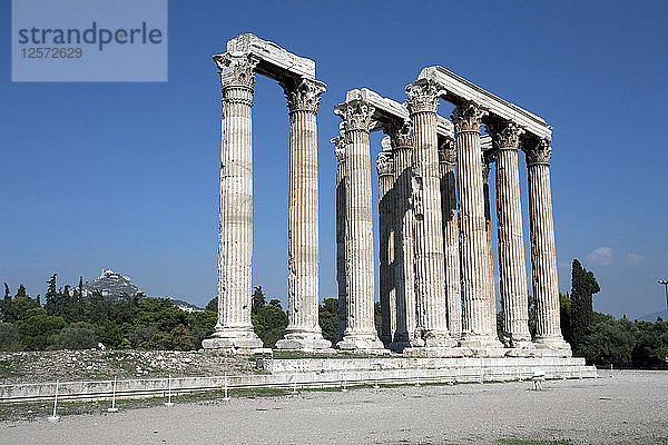 Der Tempel des Zeus Olympios  Athen  Griechenland. Künstler: Samuel Magal