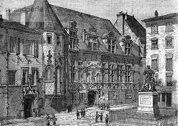 Justizpalast von Grenoble  Frankreich  1882-1884. Künstler: Unbekannt