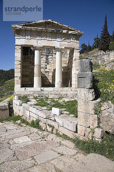 Die Schatzkammer von Athen  Delphi  Griechenland. Künstler: Samuel Magal