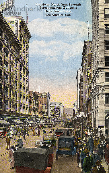 Broadway  nördlich der 7th Street  Los Angeles  Kalifornien  USA  1915. Künstler: Unbekannt