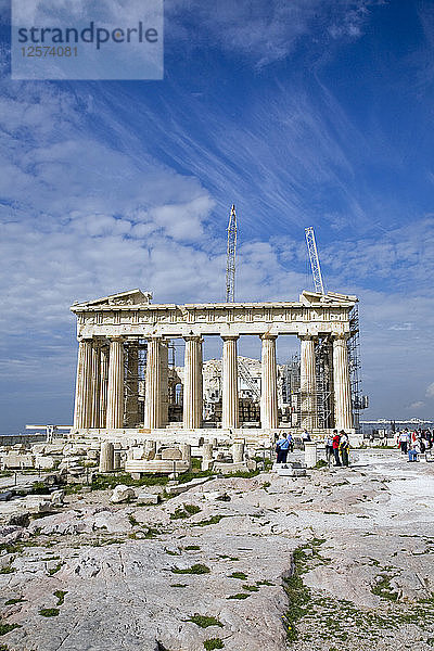 Der Parthenon  die Akropolis  Athen  Griechenland. Künstler: Samuel Magal