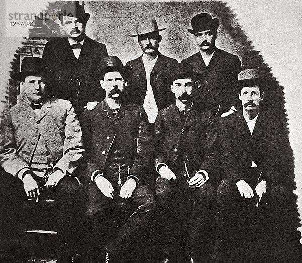 Die Friedenskommission von Dodge City  Kansas  USA  Juni 1883. Künstler: Unbekannt