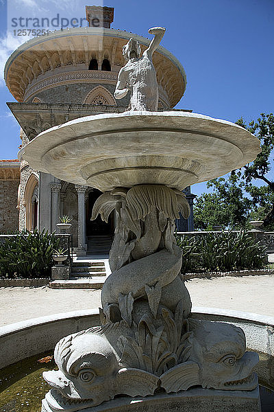Ein Springbrunnen im Monserrate-Park  Sintra  Portugal  2009. Künstler: Samuel Magal