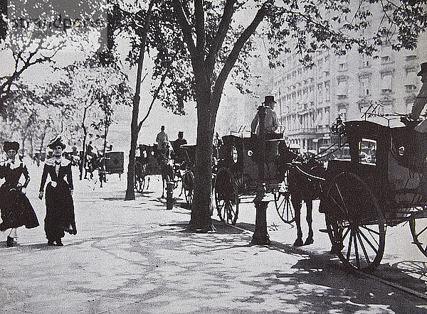 Straßenszene  New York City  USA  frühe 1900er Jahre. Künstler: Unbekannt
