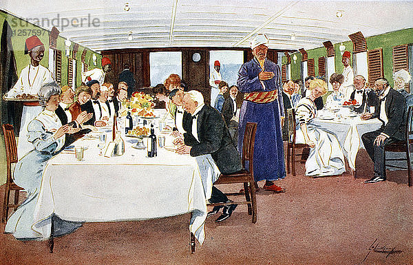 Die Tischrede  1908. Künstler: Lance Thackeray