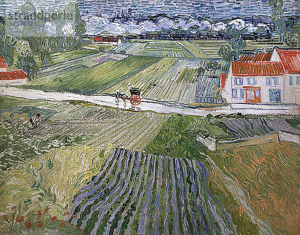 Landschaft bei Auvers nach dem Regen  1890. Künstler: Vincent van Gogh