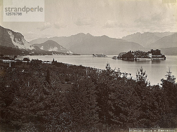 Isola dei Pescatori (Fischerinsel)  Lago Maggiore  Italien  1890. Künstler: Unbekannt