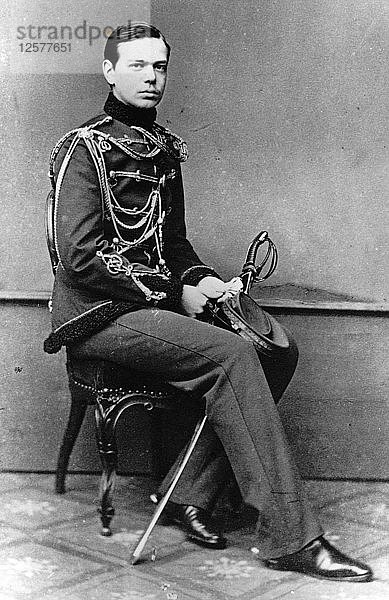 Großfürst Alexander Alexandrowitsch von Russland  ca. 1860-c1862. Künstler: Unbekannt