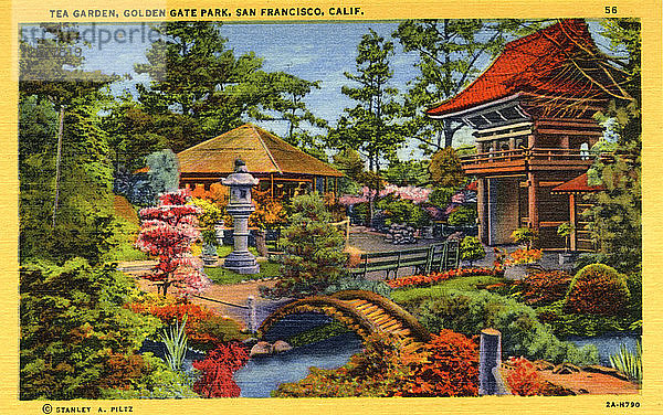 Teegarten  Golden Gate Park  San Francisco  Kalifornien  USA  1932. Künstler: Unbekannt