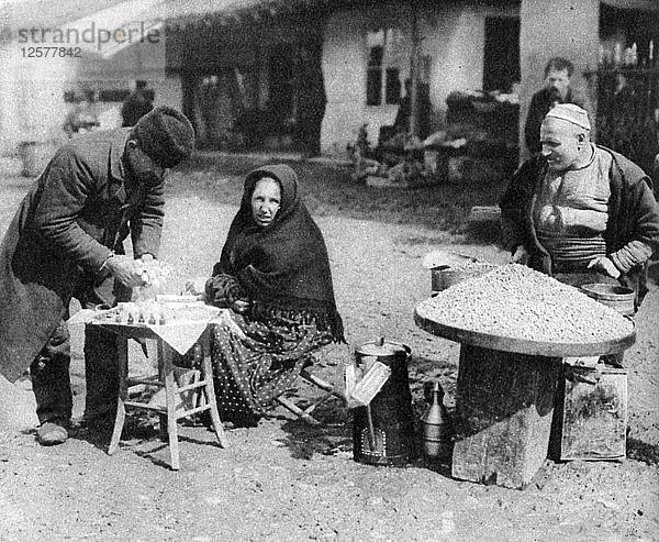 Erdnuss- und Parfümverkäufer  Sofia  Bulgarien  um 1923. Künstler: Unbekannt