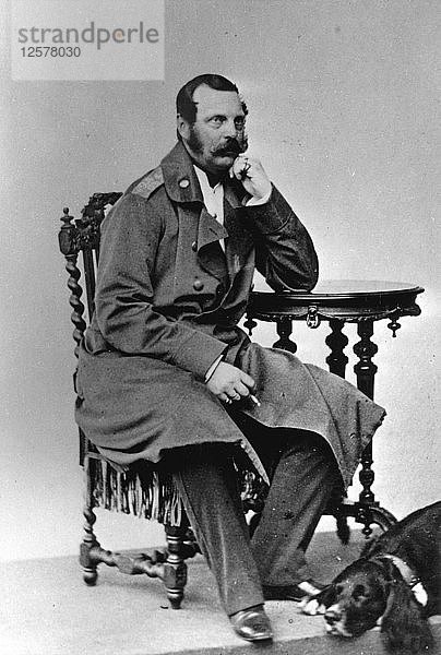 Zar Alexander II. von Russland  1863. Künstler: Unbekannt