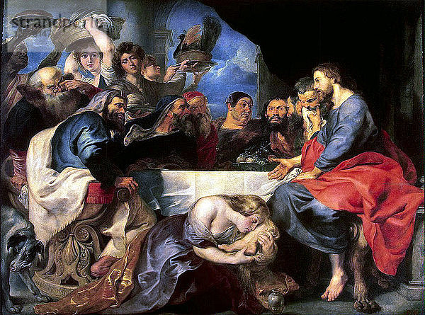 Festmahl im Haus von Simon dem Pharisäer  zwischen 1618 und 1620. Künstler: Peter Paul Rubens