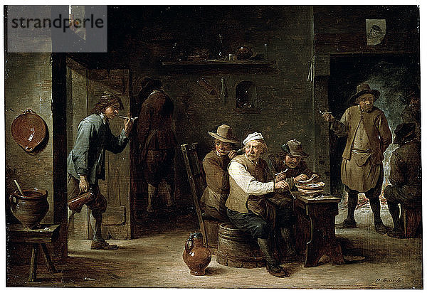 In einer Taverne  1640er Jahre. Künstler: David Teniers II