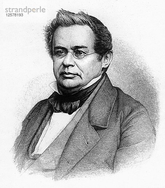 Heinrich Friedrich Emil Lenz  russisch-deutscher Physiker  19. Jahrhundert. Künstler: Unbekannt