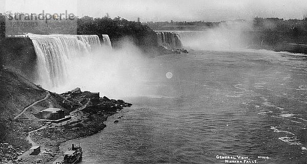 Niagarafälle  USA/Kanada  ca. 1930er Jahre(?).Künstlerin: Marjorie Bullock