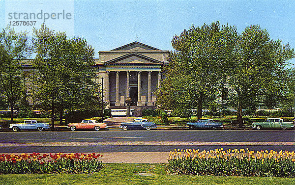 Franklin-Institut und Planetarium  Philadelphia  Pennsylvania  USA  1955. Künstler: Unbekannt
