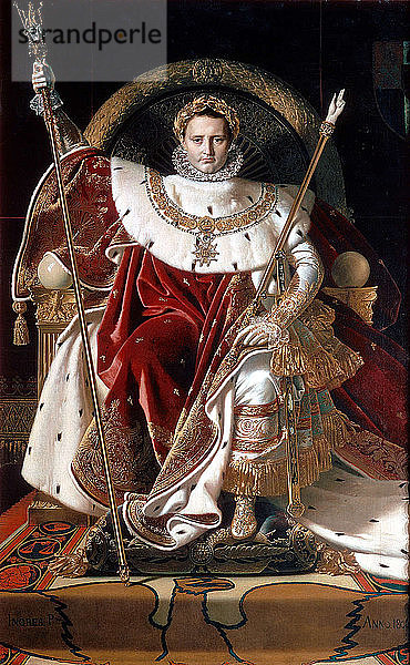 Napoleon auf seinem Kaiserthron  1804. Künstler: Napoleon Bonaparte I