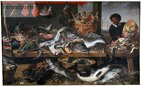 Ein Fischladen  17. Jahrhundert. Künstler: Frans Snyders