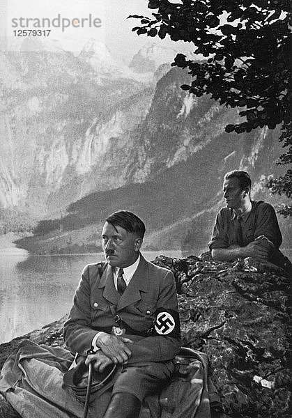 Der Führer am Oberen See  Berchtesgaden  Bayerische Alpen  Deutschland  1936. Künstler: Unbekannt