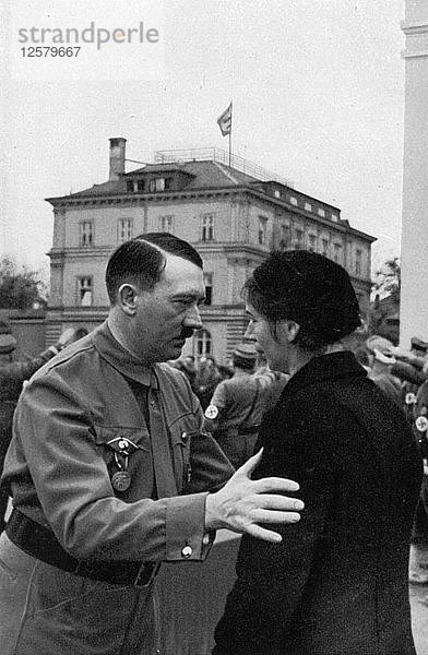 Gedenkfeier des Münchner Putsches  Braunes Haus  München  Deutschland  9. November 1935. Künstler: Unbekannt