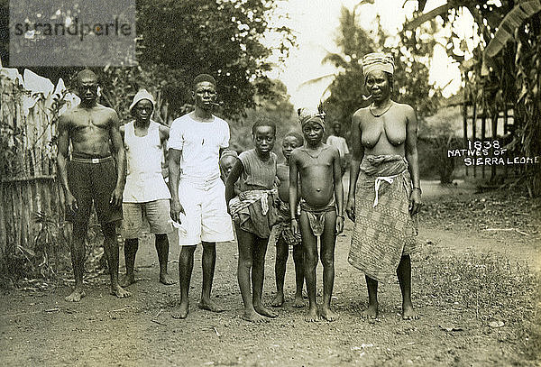 Einheimische  Sierra Leone  20. Jahrhundert. Künstler: Unbekannt