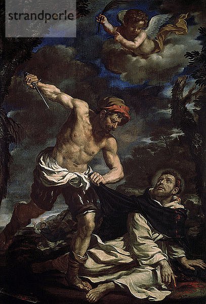 Das Martyrium des Heiligen Petrus  Ende der 1620er Jahre. Künstler: Guercino
