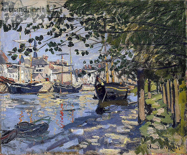 Seine bei Rouen  1872. Künstler: Claude Monet