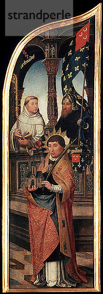 Die Verkündigung  (Triptychon  Seitenwand)  1517. Künstler: Jean Bellegambe