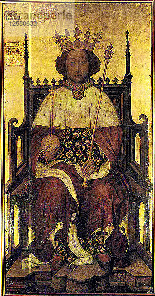 König Richard II. von England  um 1390. Künstler: Anon