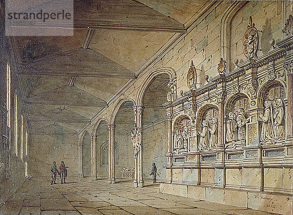Innenraum der Kapelle von St. Peter ad Vincula  Tower of London  1814. Künstler: John Coney