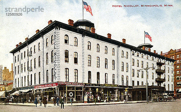 Nicollet Hotel  Minneapolis  Minnesota  USA  1910. Künstler: Unbekannt