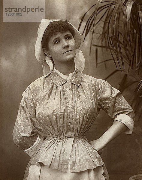Agnes Hewitt  britische Schauspielerin  1887. Künstlerin: HS Mandelssohn