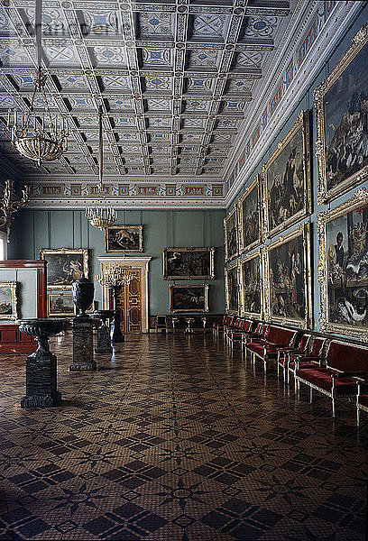 Der Saal der flämischen Gemälde in der Eremitage (20. Jahrhundert). Künstler: Unbekannt