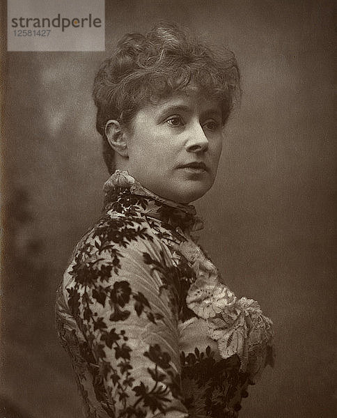 Alice Lingard  britische Schauspielerin und Sängerin  1884. Künstlerin: Herbert Rose Barraud