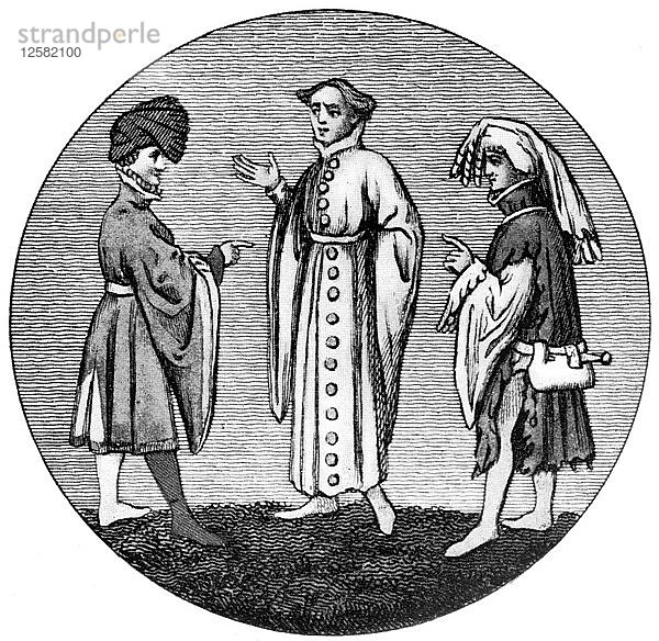 Männliches Kleid  spätes 14. Jahrhundert  (1910). Künstler: Unbekannt
