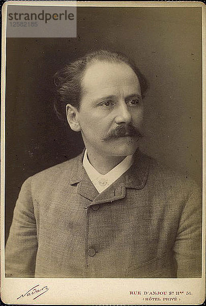 Jules Massenet  französischer Komponist  Ende des 19. Jahrhunderts. Künstler: Nadar