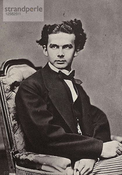König Ludwig II. von Bayern  1867. Künstler: Joseph Albert