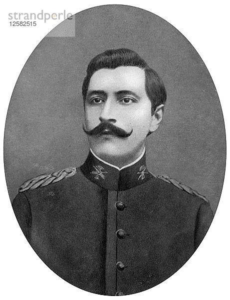 Oberst Albino Jara  paraguayischer Soldat und Politiker  1911. Künstler: Unbekannt