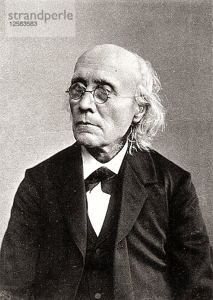 Gustav Theodor Fechner  deutscher Experimentalpsychologe  ca. 1883-c1884. Künstler: Unbekannt