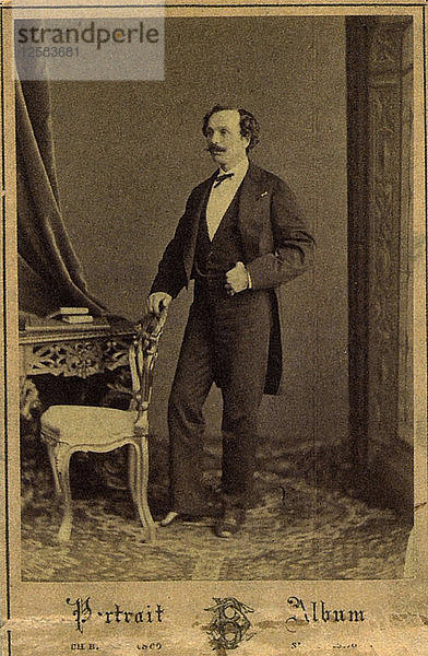 Marius Petipa  russischer Balletttänzer und Choreograf  um 1855. Künstler: Charles Bergamasco