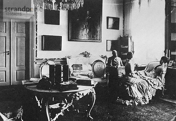 Zarewitsch Alexander und Großfürstin Maria Feodorovna von Russland  um 1880. Künstler: Unbekannt