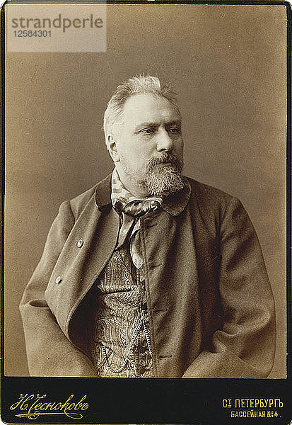 Nikolai Leskow  russischer Schriftsteller  1888. Künstler: Tschesnokow