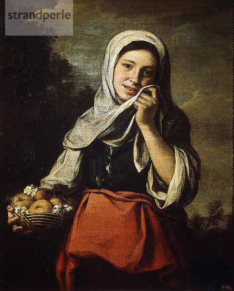 Mädchen  das Obst verkauft  um 1650-c1660. Künstler: Bartolomé Esteban Murillo