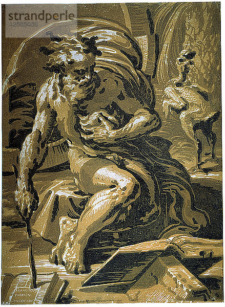 Diogenes  nach 1527. Künstler: Ugo da Carpi