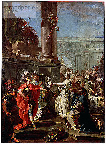 Die Opferung der Polyxena  1730er Jahre. Künstler: Giovanni Battista Pittoni der Jüngere