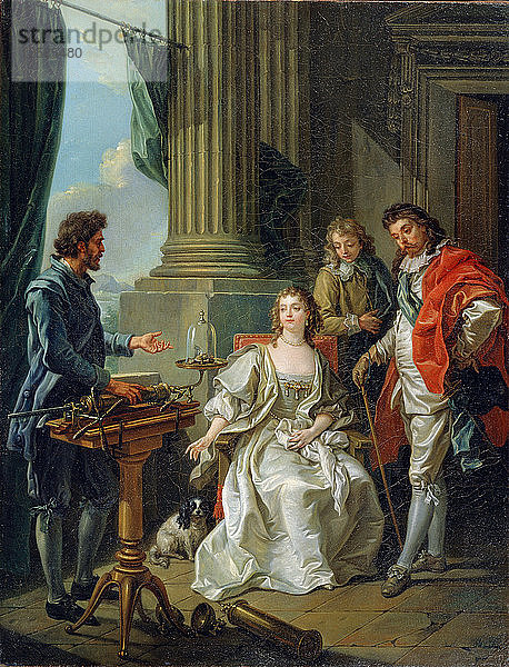 Pneumatisches Experiment  1777. Künstler: Amédée van Loo