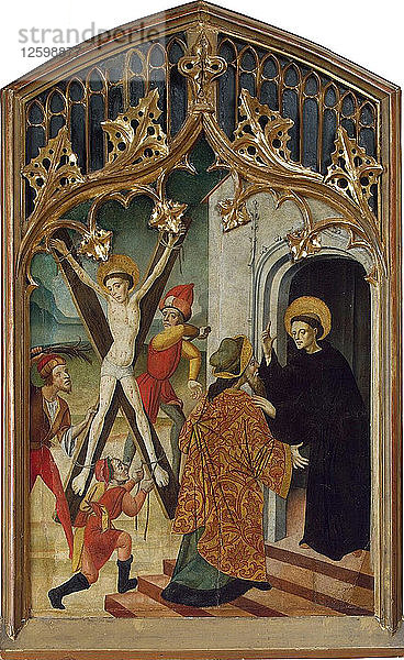 Der Heilige Vinzenz von Saragossa und der Heilige Vinzenz Ferrer  1430er Jahre.