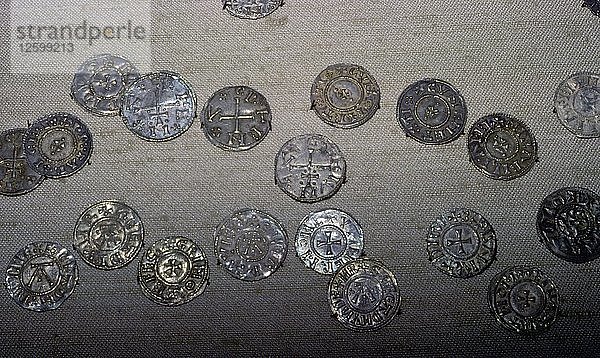 Münzen aus dem Hort von Cuerdale. Künstler: Unbekannt