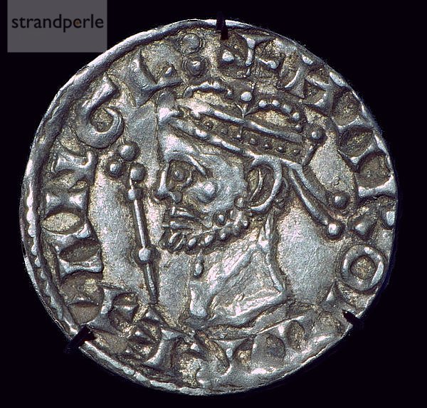 Angelsächsischer Silberpfennig von Harold II. Künstler: Unbekannt